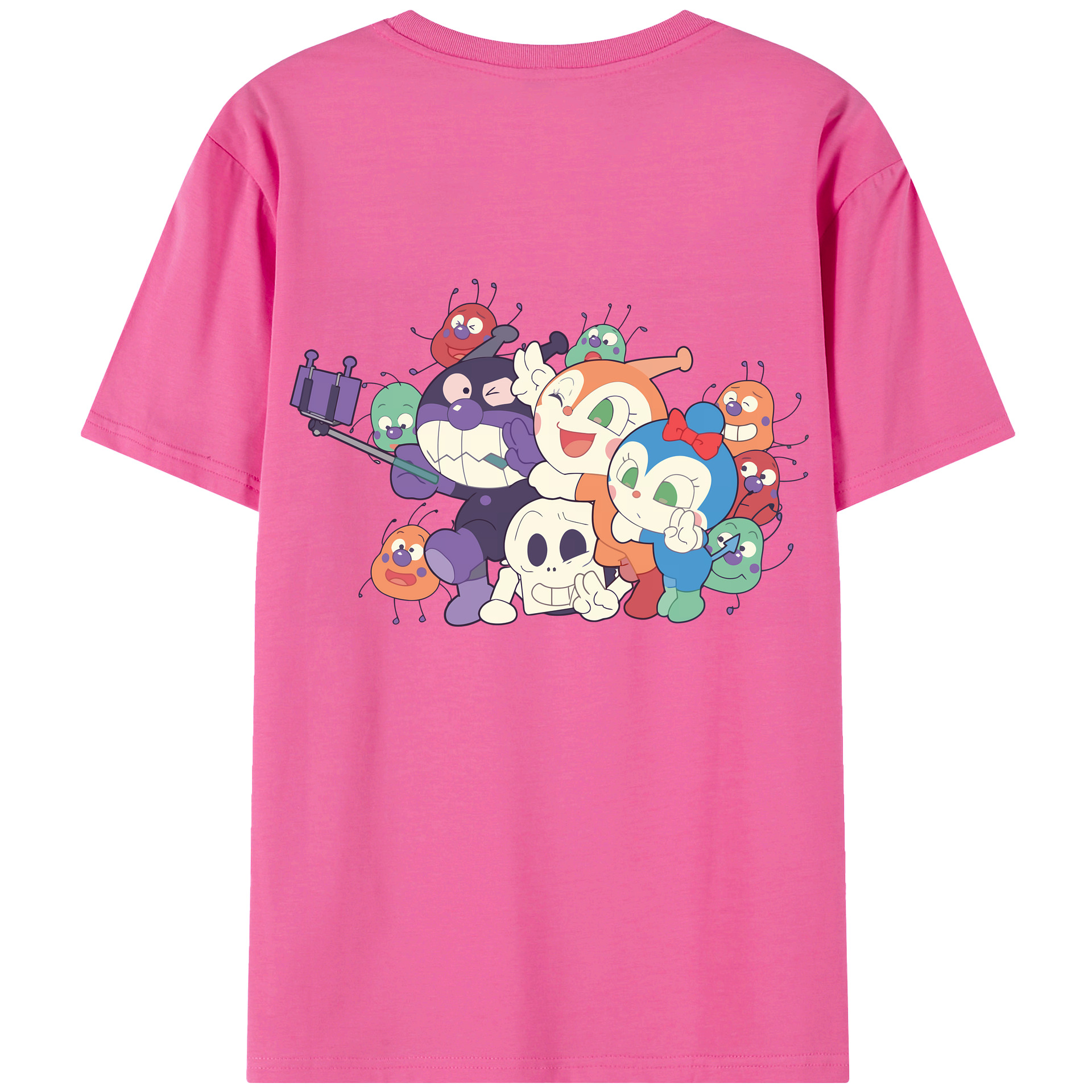 （画像用） アンパンマン Anpanman レディース半袖Tシャツ(バックプリント)